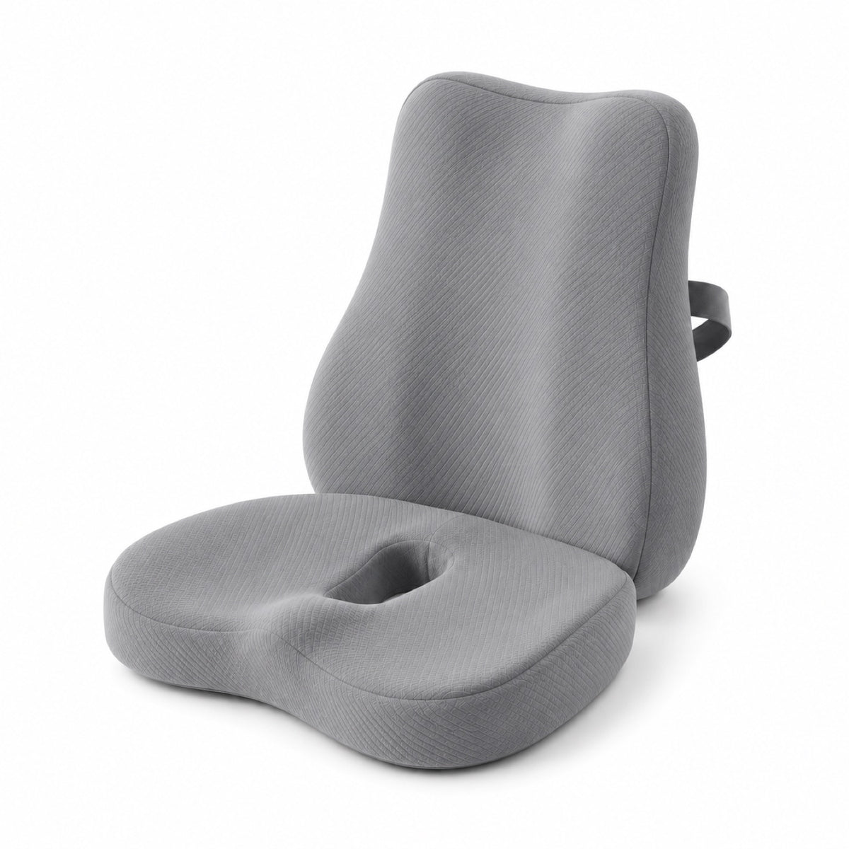 Set completo cojín ergonómico Ramvico en gris